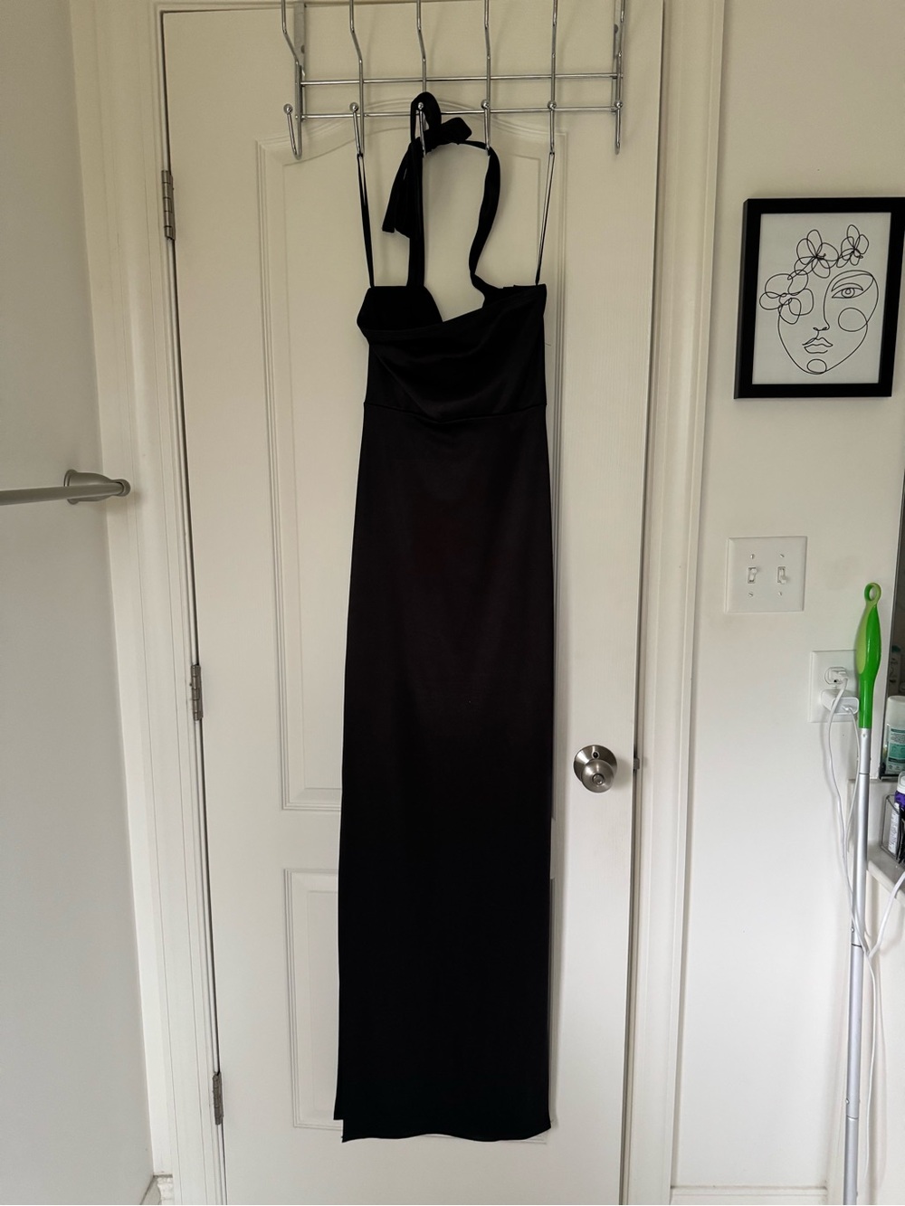 Windsor Black Halter Prom Gown